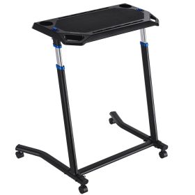 Mobile Cycling Desk Foldable Bike Trainer Fitness Desk with Lockable Wheel
