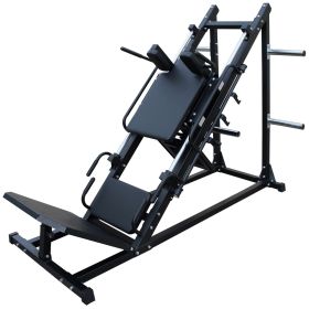 Leg Press Hack Squat Machine, Professional Adjustable Leg Press Machine for Home Gym with Linear Bearing