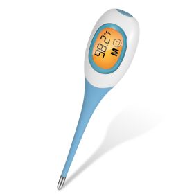 Oral Thermometer Body Thermometer Oral Rectal Underarm Temperature Thermometer C/F Switchable Accurate Fast Temperature Reading Fever Thermometer for (Option: blue)