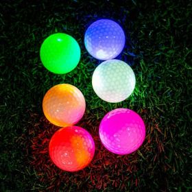 Waterproof Glow In Dark Golf Balls; Luminous Golf Balls; Creative Gift For Men Women Golf Lovers (Color: 6 Colors In One/6 Pack)