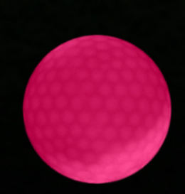 Led Golf Ball Flashing Ball Golf Supplies (Color: PINK)
